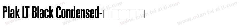 Plak LT Black Condensed字体转换